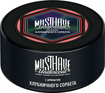 Табак Must Have Undercoal, 25гр "Клубничный сорбет"